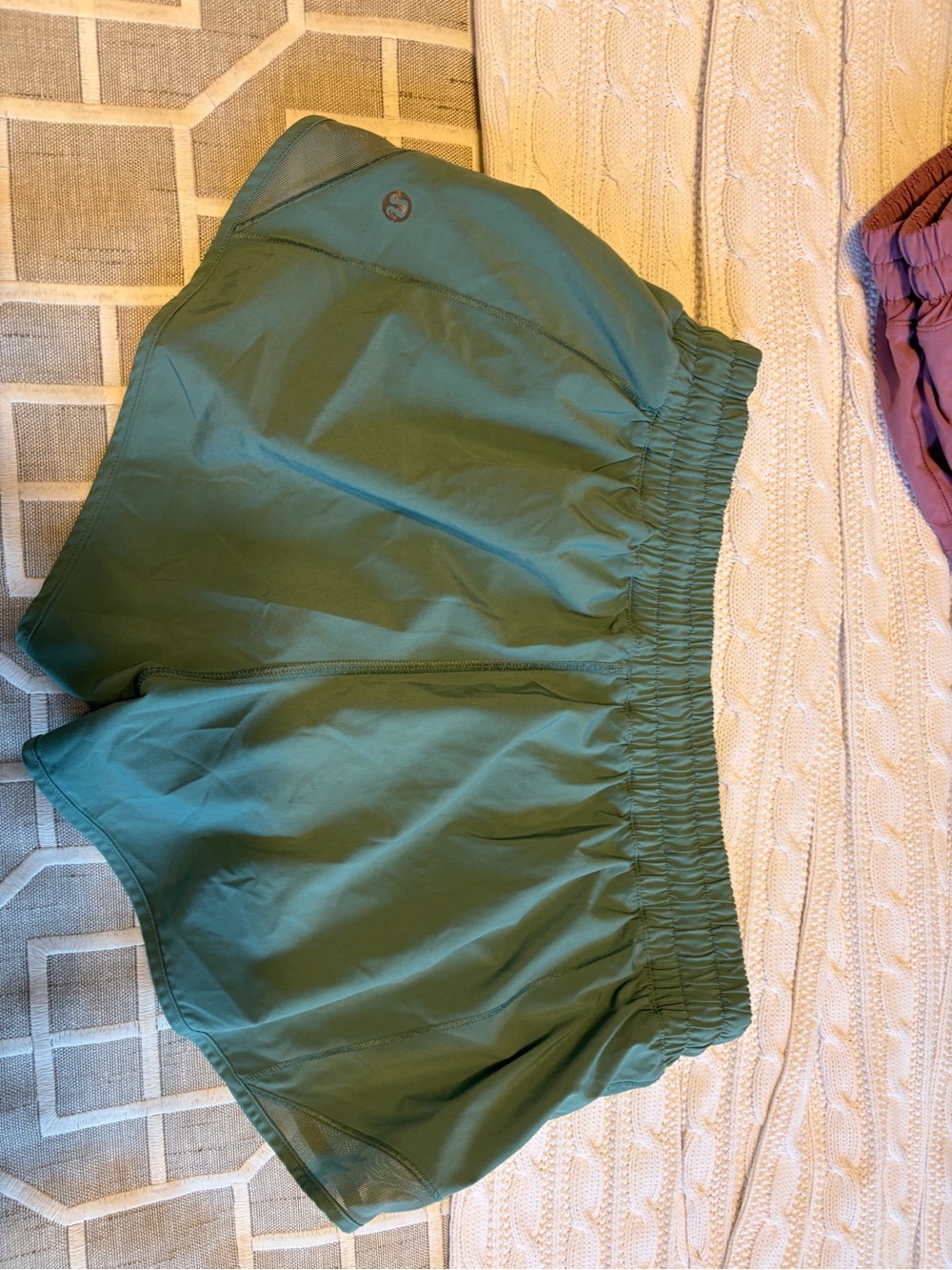 lululemon athletica Forest Green Running Shorts